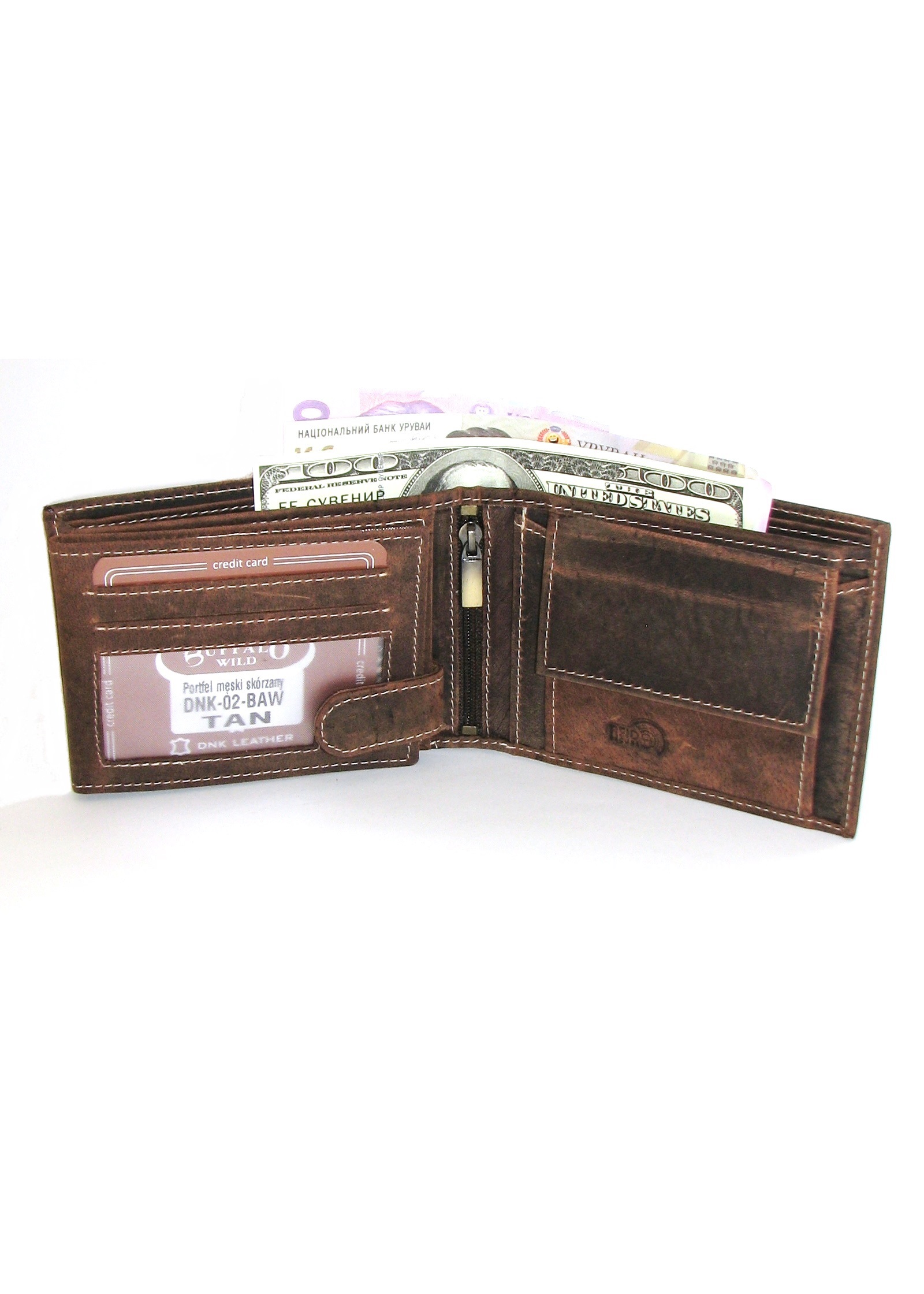 Кошелек мужской DNK-02-BAW TAN Кошелек мужской DNK-02-BAW TAN